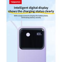 PD Super Fast Power Bank Type C With Built-in Line T-K12