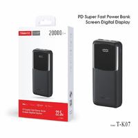 Super Fast Power Bank PD c Цифровым дисплеем T-K07