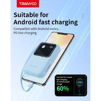 PD Super Fast Power Bank Type c With Built-in Line T-K11
