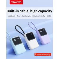 PD Super Fast Power Bank Type c With Built-in Line T-K11