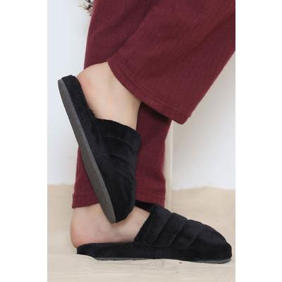 Plush Slippers Black - 4555.264.