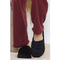 Plush Slippers Black - 4555.264.