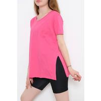 Combed Cotton Tunic T-Shirt Darkpembe - 1062.275.