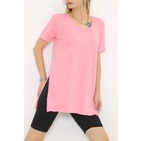 Combed Cotton Tunic T-Shirt Pink - 1062.275.