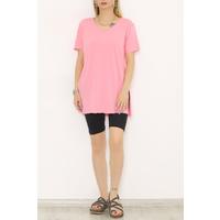 Combed Cotton Tunic T-Shirt Pink - 1062.275.