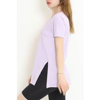 Combed Cotton Tunic T-Shirt Lilac - 1062.275.