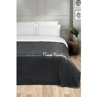 Pierre Cardin Cotton Blanket Логотип Single Anthracite