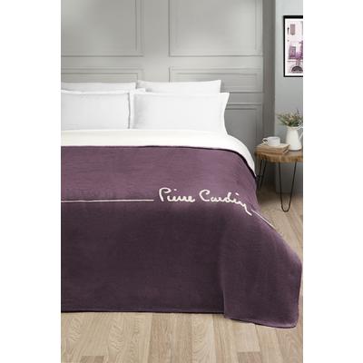 Pierre Cardin Cotton Blanket Логотип Single Plum