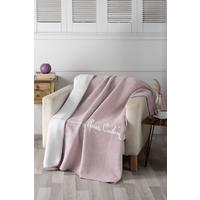 Pierre Cardin Cotton TV Blanket Логотип Dried Rose