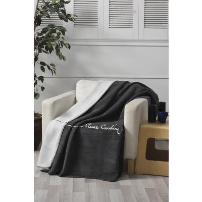 Pierre Cardin Cotton TV Blanket Логотип Тегін Бағалаусыз Жариялаушы Anthracite