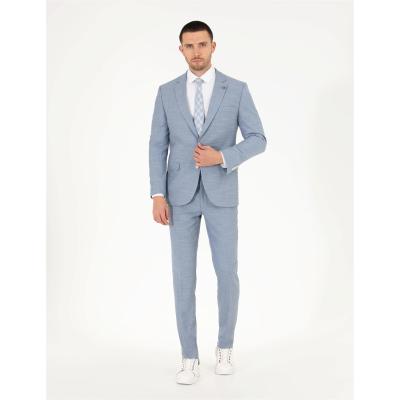 Pierre Cardin Light Blue Extra Slim Fit Suit