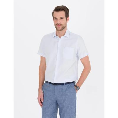 Pierre Cardin Açık Mavi Regular Fit Kısa Kollu Gömlek 1438803.VR003