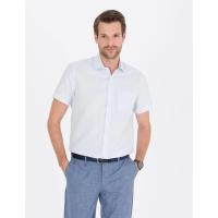 Pierre Cardin Açık Mavi Regular Fit Kısa Kollu Gömlek 1438803.VR003