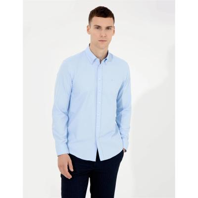 Pierre Cardin Açık Mavi Slim Fit Oxford Gömlek 1514042.VR003
