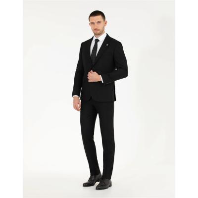 Pierre Cardin Siyah Slim Fit Takım Elbise