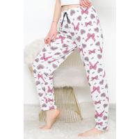 Pajama Bottoms Claret white - 10718.1567.