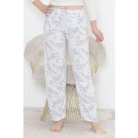 White Floral Pajama Bottoms - 10718.1567.