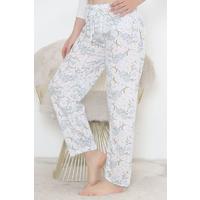 White Floral Pajama Bottoms - 10718.1567.