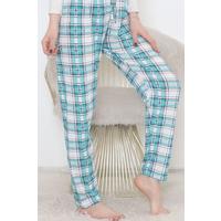 Pajama Bottoms Green Check - 11549.1048.