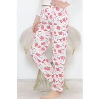 Patterned Pajama BottomsRed - 11549.1048.