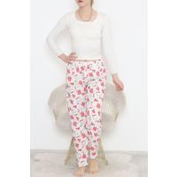 Patterned Pajama BottomsRed - 11549.1048.