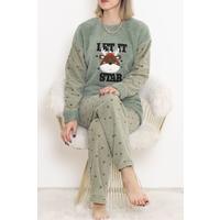 Polar Peluş Pijama Takımı Mint - 17025.1049.