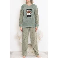 Polar Peluş Pijama Takımı Mint - 17025.1049.