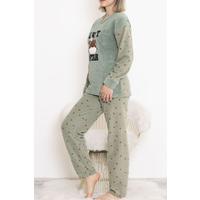 Polar Peluş Pijama Takımı Mint - 17025.1049.