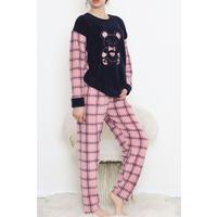 Polar Peluş Pijama Takımı Lacipembe1 - 17025.1049.