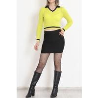 Polo Neck Crop Knitwear Pistachio green - 8335.291.