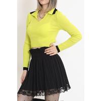 Polo Neck Crop Knitwear Pistachio - 8335.291.