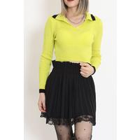 Polo Neck Crop Knitwear Pistachio - 8335.291.