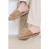 Pompom Detailed Slippers Brown - 12155.264.