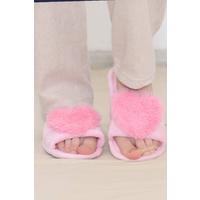 Pompom Detailed Slippers Pink - 12154.264.