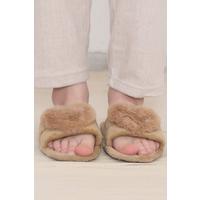 Pompom Detailed Slippers Brown - 12154.264.