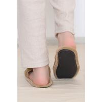 Pompom Detailed Slippers Brown - 12154.264.