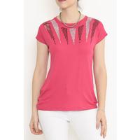 Pul Detaylı Bluz Pembe - 17144.599.