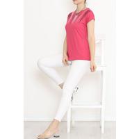 Pul Detaylı Bluz Pembe - 17144.599.