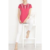 Pul Detaylı Bluz Pembe - 17144.599.