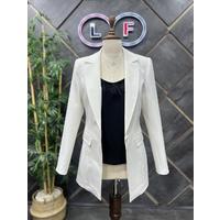 Tasseled Blouse Inside Jacket Black