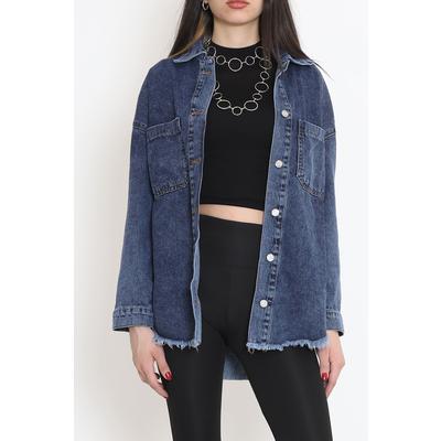 Tasseled Denim Jacket Blue - 10004.1778.