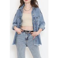 Tasseled Denim Jacket Blue1 - 10004.1778.