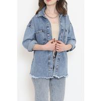 Tasseled Denim Jacket Blue1 - 10004.1778.