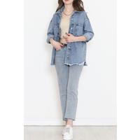 Tasseled Denim Jacket Blue1 - 10004.1778.