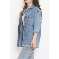 Tasseled Denim Jacket Blue1 - 10004.1778.