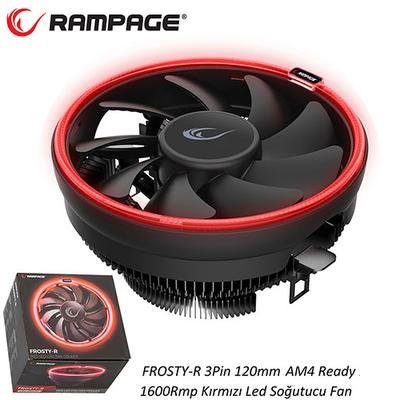 RAMPAGE FROSTY-R AMD AM4 SOKET 120MM KIRMIZI LED İŞLEMCİ SOĞUTUCU