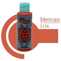 Rich Multi Surface 2136 Mercan Acrylic Paint 120 cc