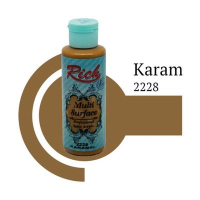 Rich Multi Surface 2228 Caramel Acrylic Paint 120 cc