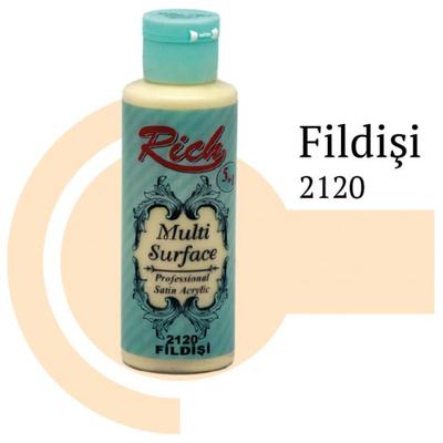 Rich Multi Surface 2120 Ivory Acrylic Paint 120 cc