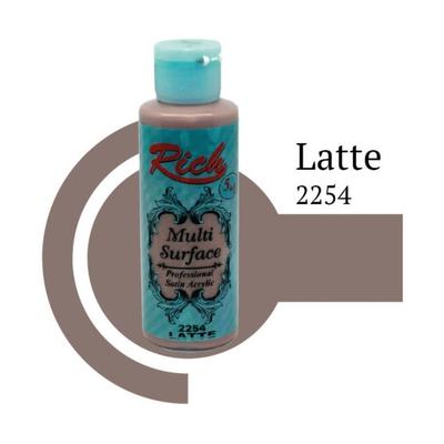 Rich Multi Surface 2254 Latte Acrylic Paint 120 cc